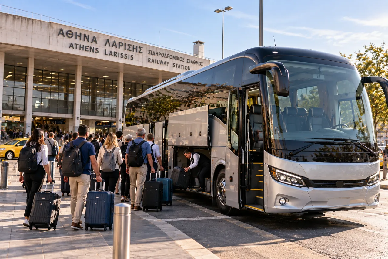 Athens Larissis Station Group Transfer