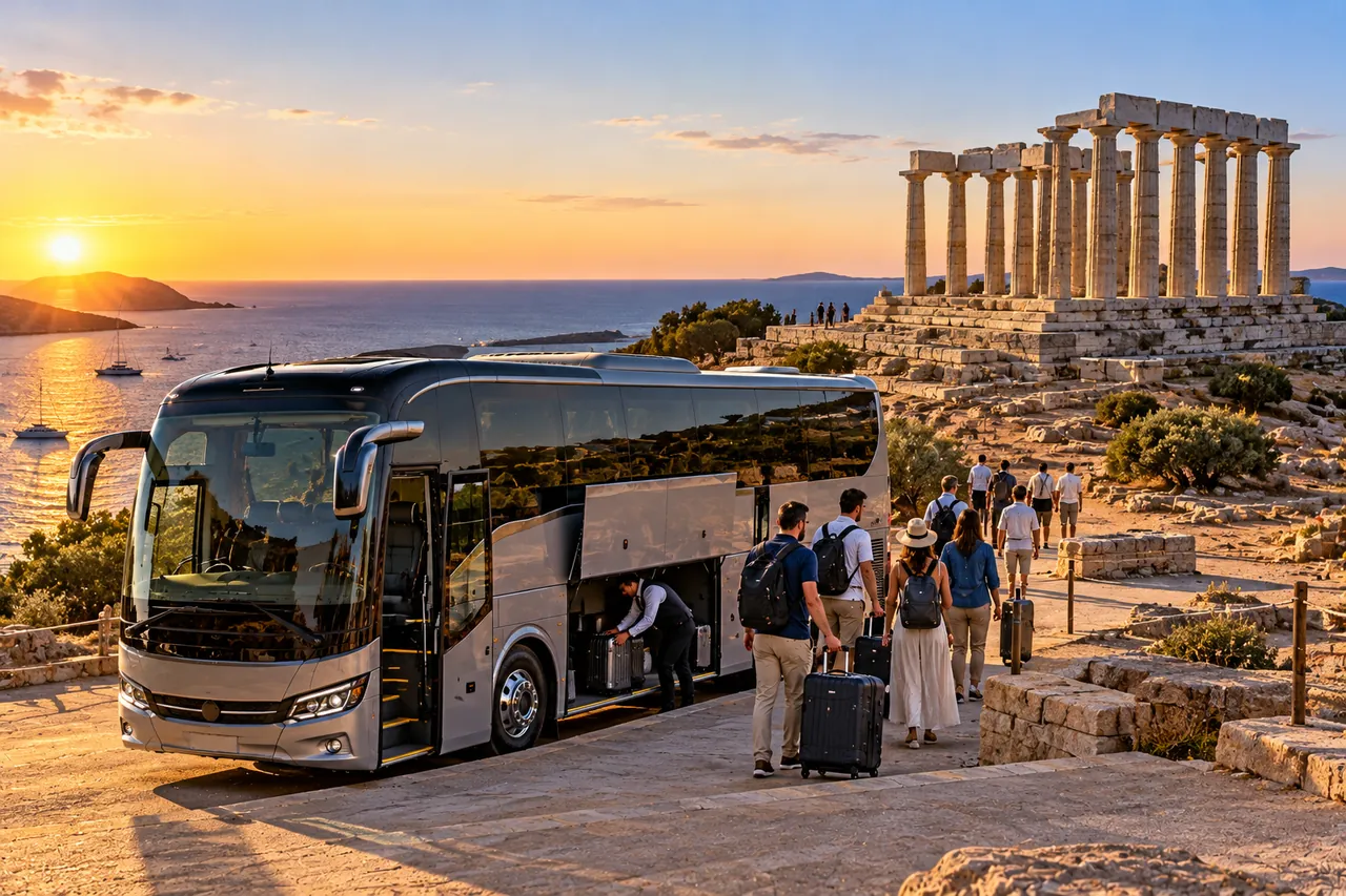 Cape Sounion Coach Hire from Athens