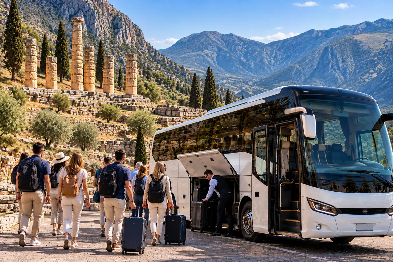 Delphi Coach Hire from Athens