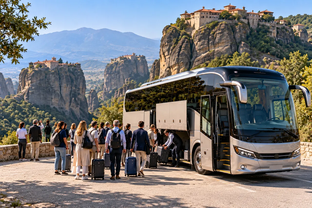 Meteora Coach Hire from Athens