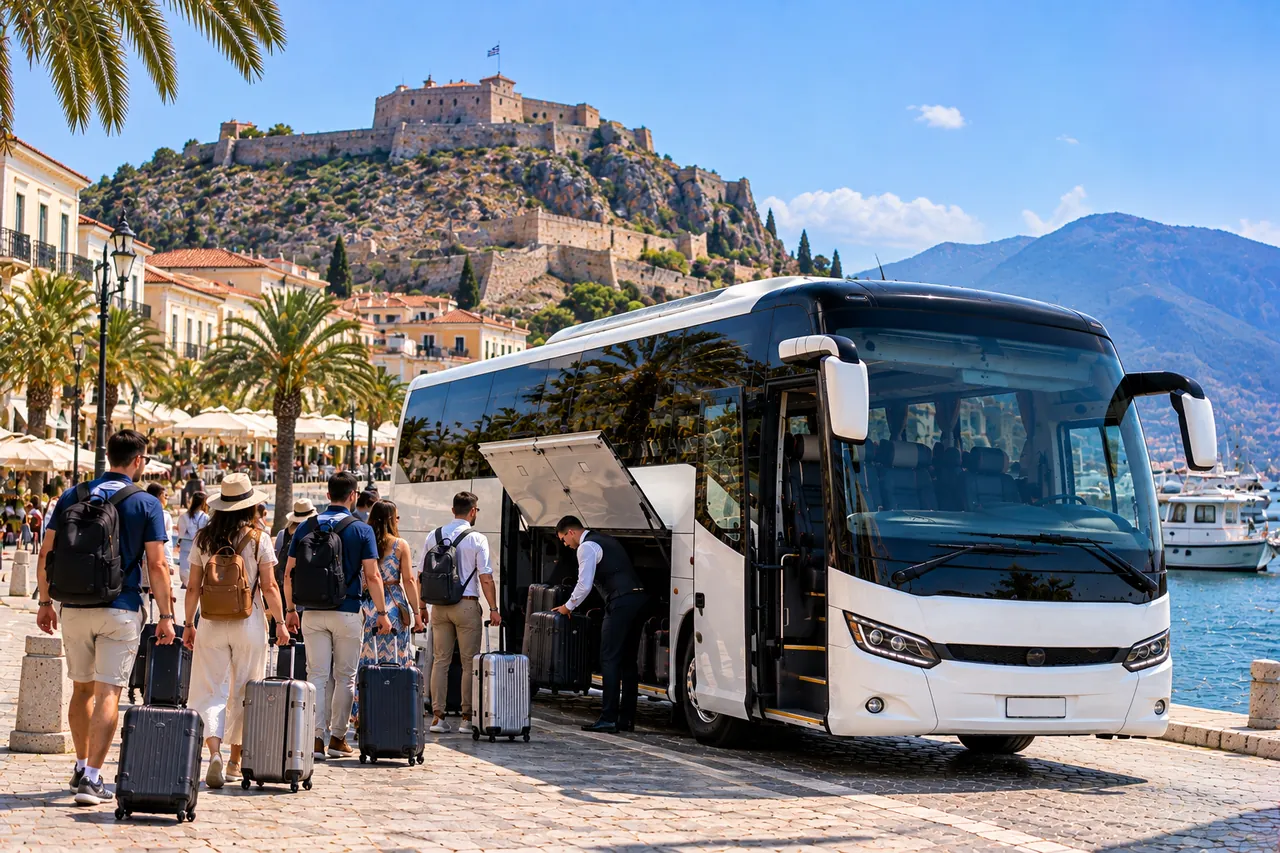 Nafplio Coach Hire from Athens