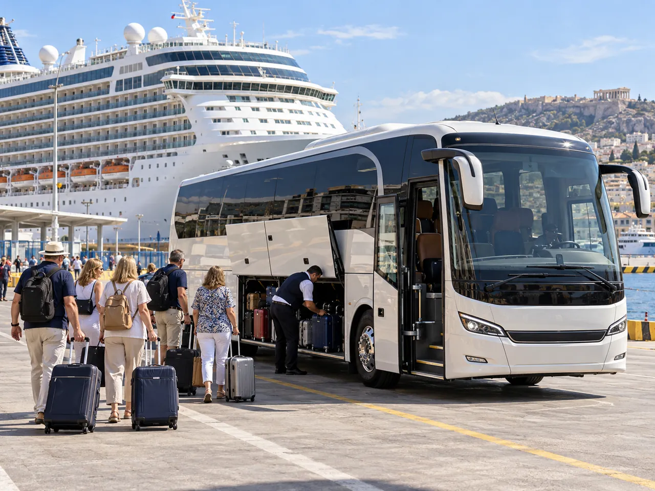 Piraeus Cruise Terminal Coach Transfer